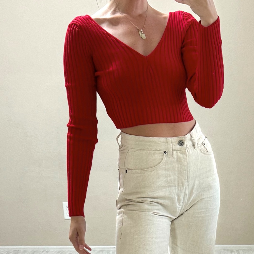 Hera Collection Ribbed Cropped Top - Picture 6 of 13